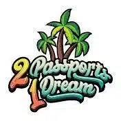 2 passports 1 dream logo on a white background.